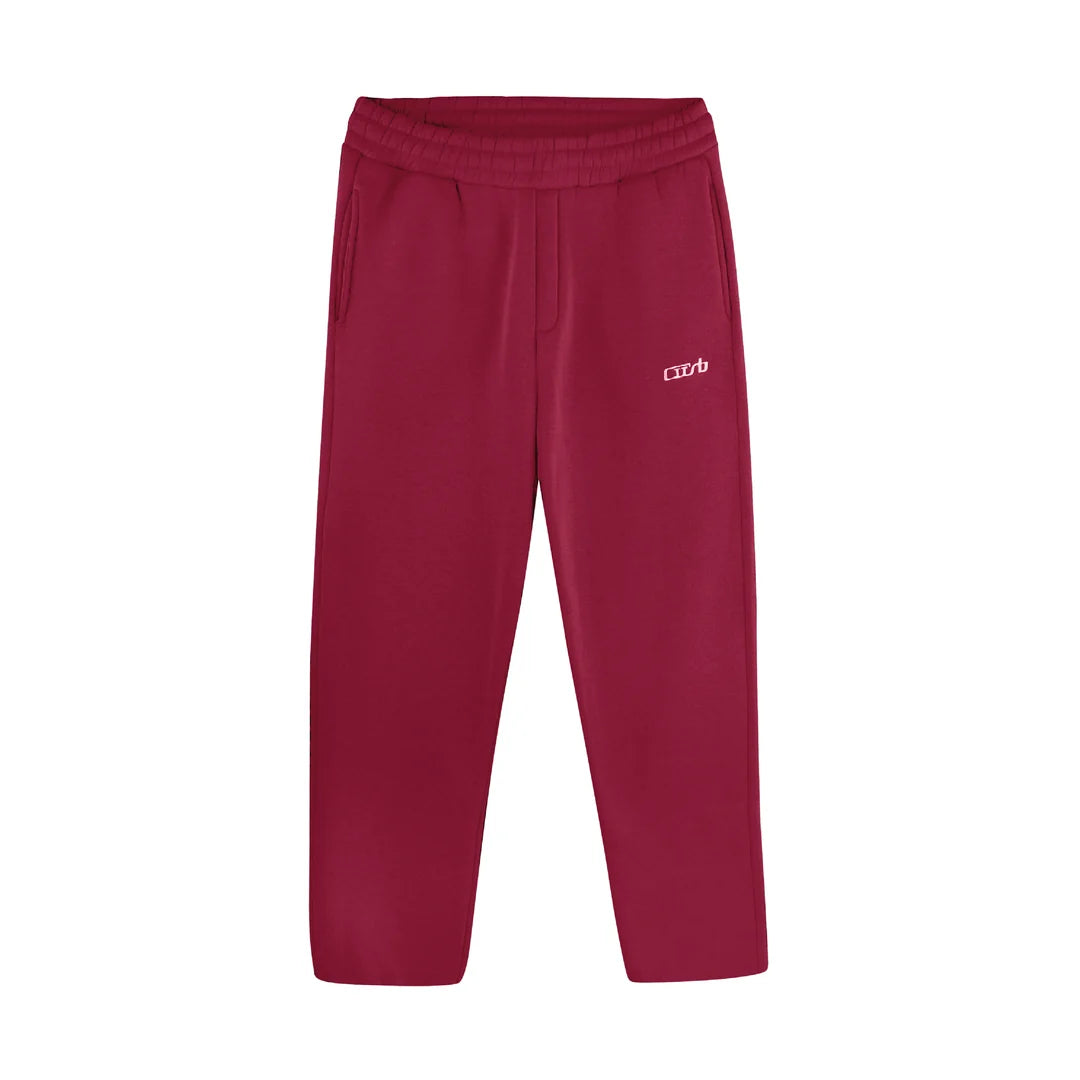 OPEN LEG JOGGER  RED